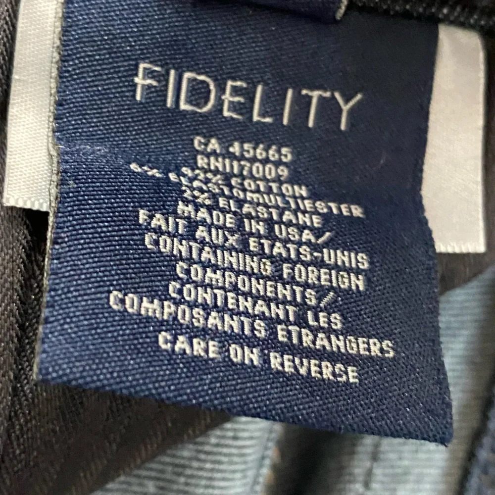 Fidelity Denim nwt fidelity